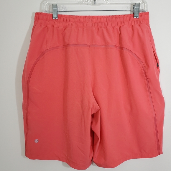 Lululemon Men's Pace Breaker Shorts with Liner 9" Inseam Coral Size Large - Picture 3 of 8